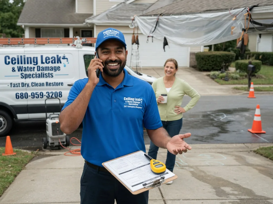 Ceiling Leak Cleanup Glen Ellyn, IL FAQs